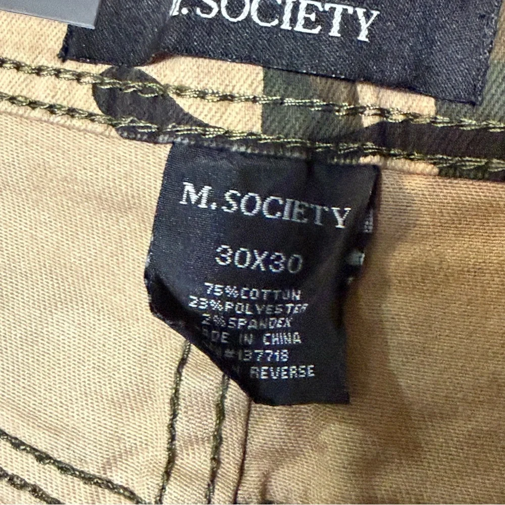 NWT M. Society Camouflage Skinny Pants - Picture 6 of 7